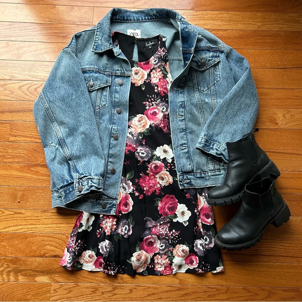 Lulus Like New Floral Swing Dress